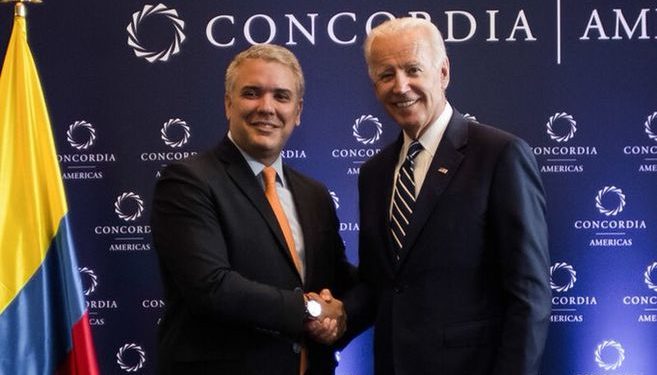 Colombia EEUU Biden y Duque