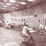 Sala de control de Chernóbil, en tiempos de segura operatividad.