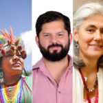 Influyentes latinoamericanos: David Vélez, Sônia Guajajara, Gabriel Boric, Cristina Villareal Velásquez y Ana Cristina González Vélez.