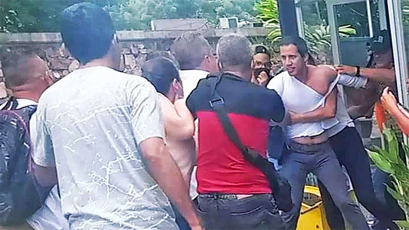 Luego de las agresiones sufridas, Guaidó dijo: "ninguna amenaza, emboscada o agresión nos alejará de nuestro deber y responsabilidad".