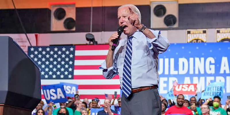 Biden logró en el mitin ensalzar sus logros y reforzar la moral demócrata.