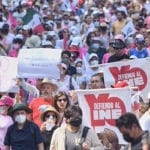 El rechazo a las reformas electorales propuestas por AMLO fue multitudinario.