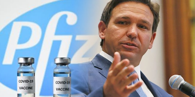 Laboratorios Pfizer defiende su vacuna anti Covid, contra la arremetida del gobernador Ron DeSantis.