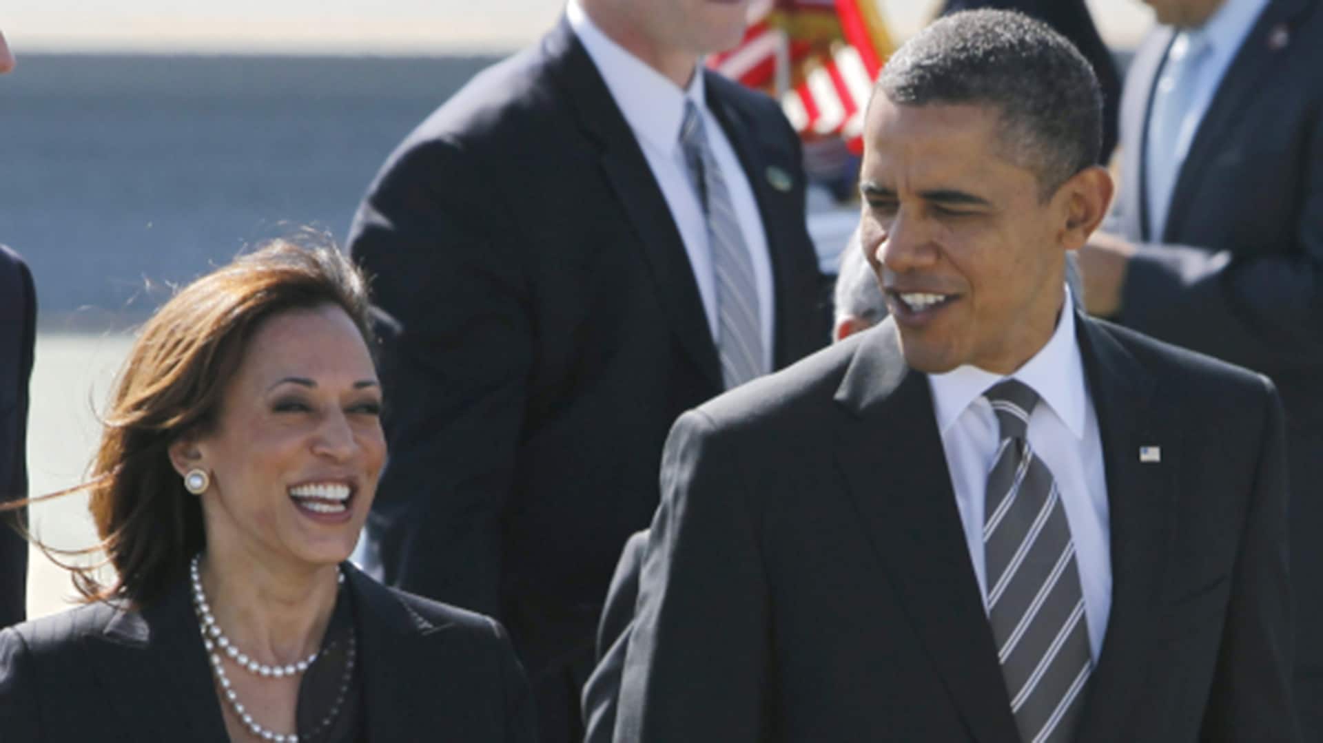 Barack Obama y Kamala Harris. Archivo